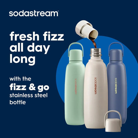 Sodastream Fizz & Go™ Insulated Stainless Steel Bottle Storm Blue 30.4 oz